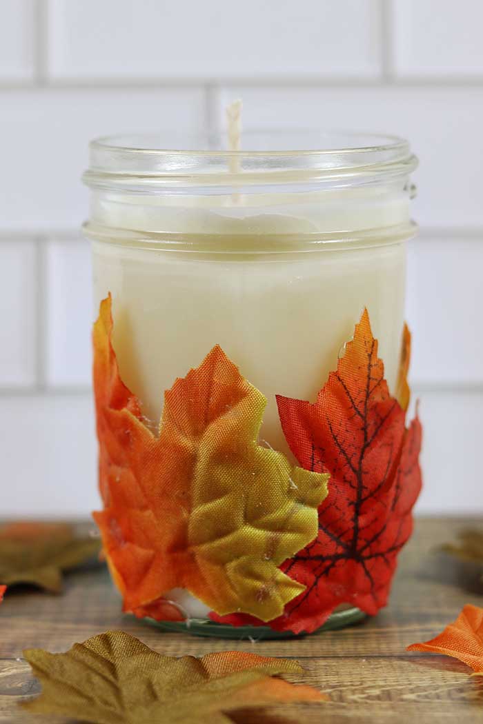 How to Make a Leaf Candle Holder + Fall Candle Tutorial Koti Beth