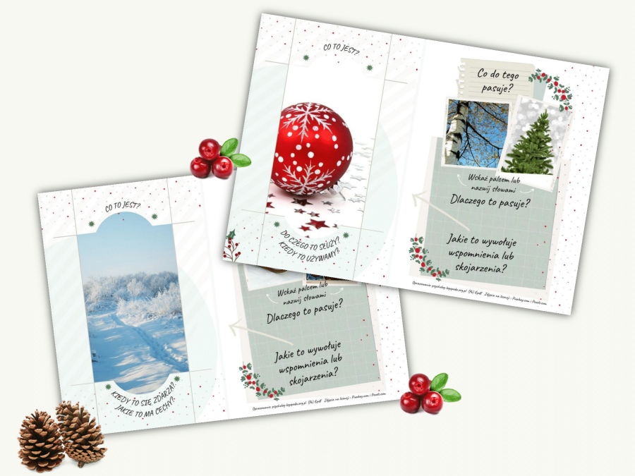 Boze Narodzenie karty pracy Christmas exercises terapia mowy