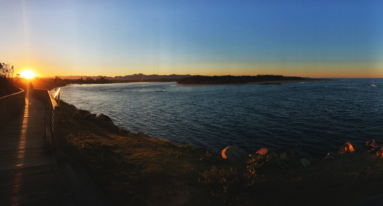 panorama, pomost, zachód słońca, Australia, Nowa Południowa Walia, wakacje, zdjęcia z podróży 