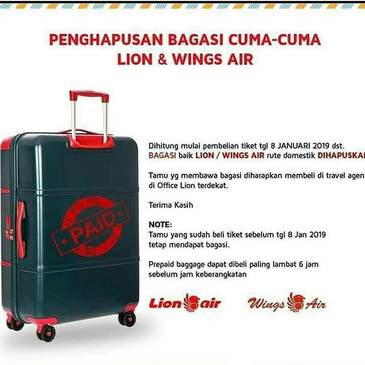 cabin baggage lion air