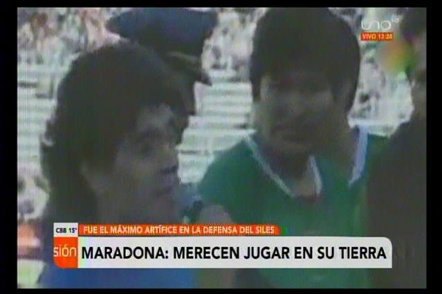 Se fue Diego A. Maradona, el "genio del balón" que abogó porque se juegue en la altura de La Paz