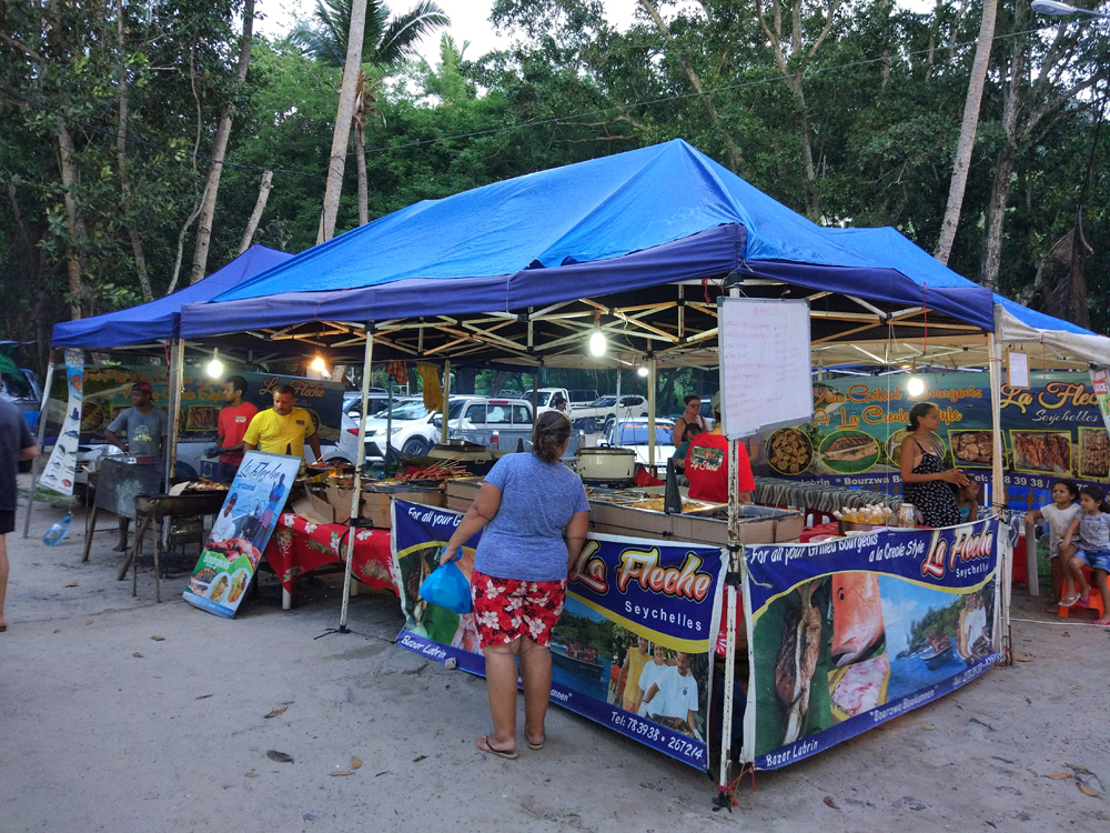 Visiting the Wednesday Market at Beau Vallon, Seychelles