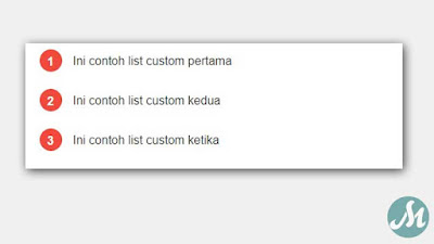Custom List Number Model 1 Custom List Number Model 1