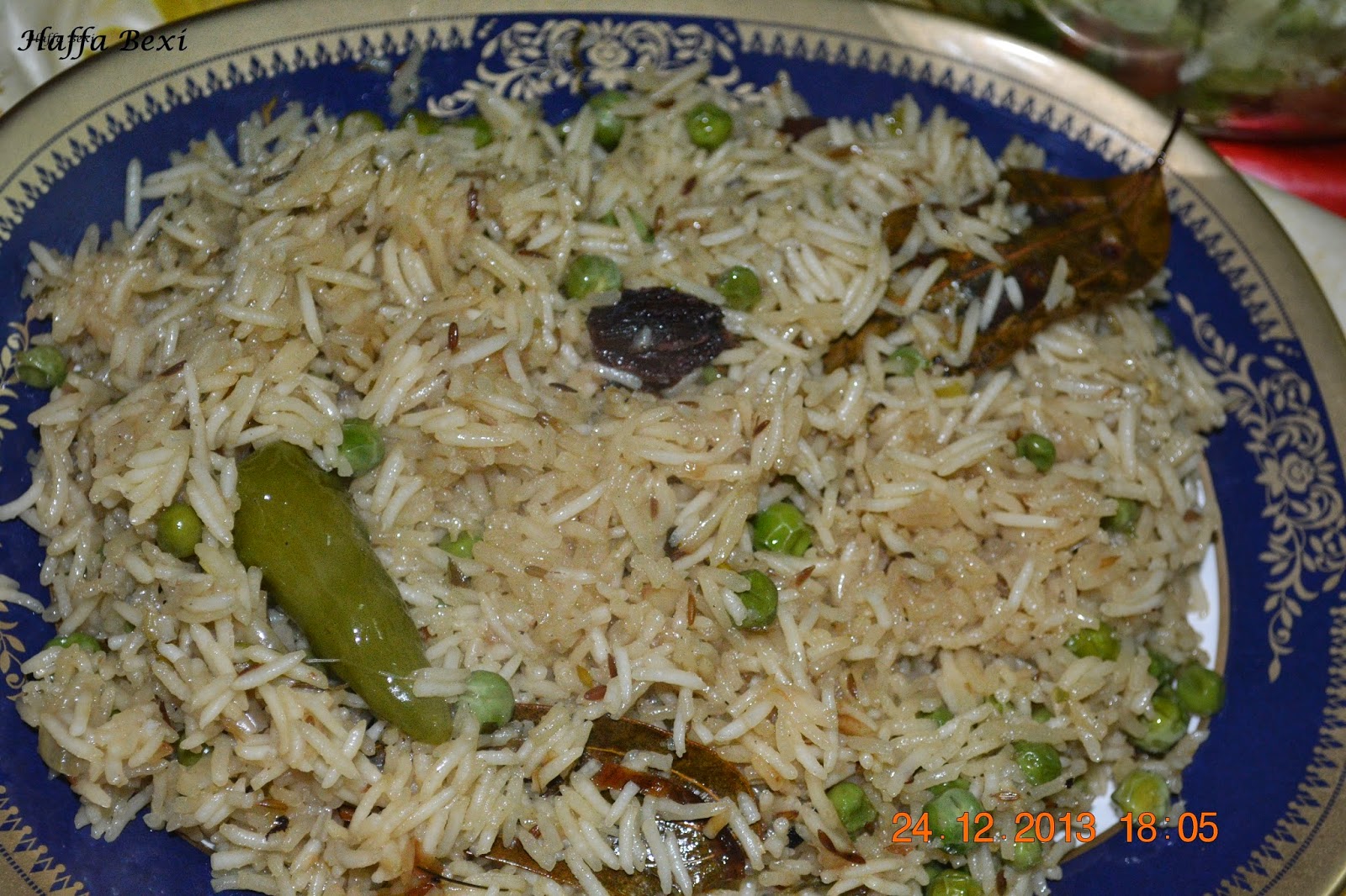 Peas Rice (Mattar Palao) Haffa's kitchen adventures