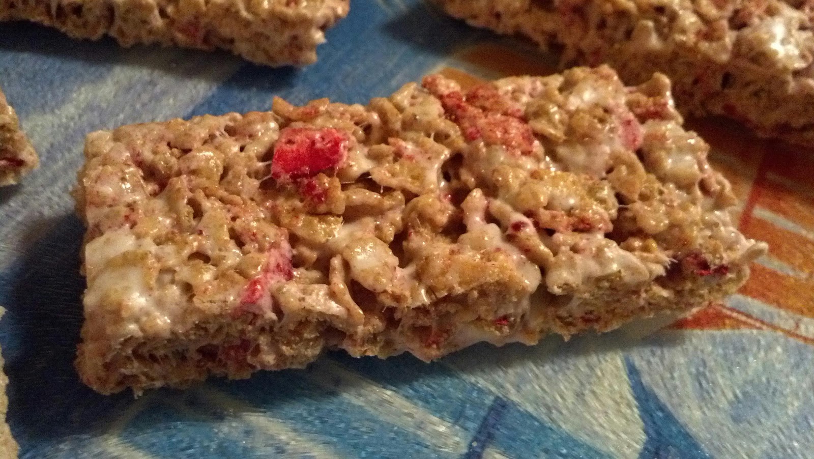 An Onion Exposed Strawberry Cereal Bars