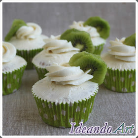 Cupcakes de kiwi