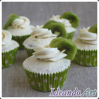 Cupcakes decorados con merengue suizo