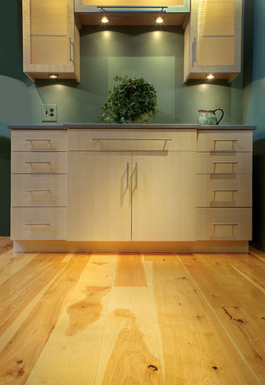 Hickory Floors in Kitchen