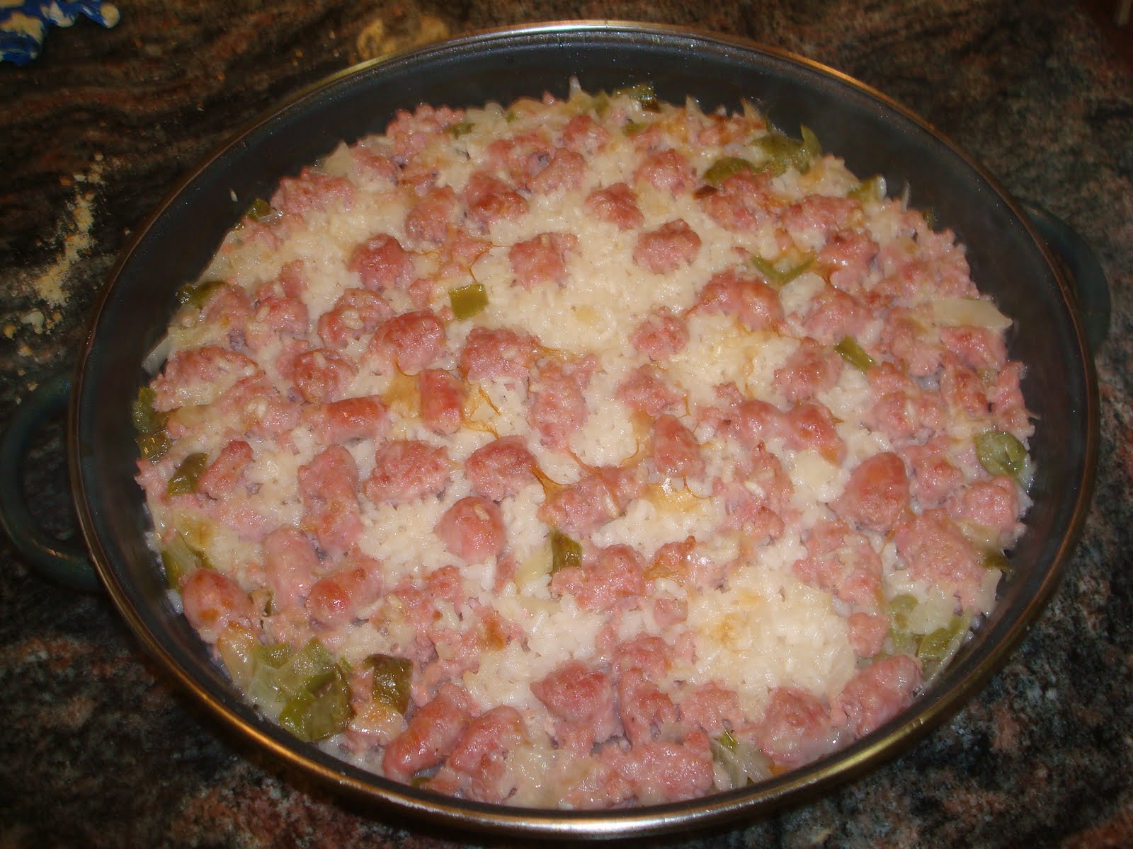 cocina casera y sana Paella de carne (ternera, pavo, salchichas o pollo)