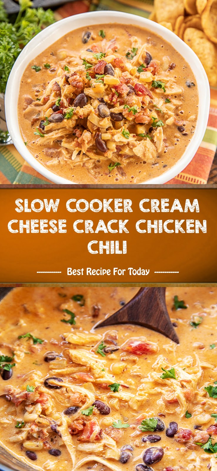 Slow Cooker Cream Cheese Crack Chicken Chili