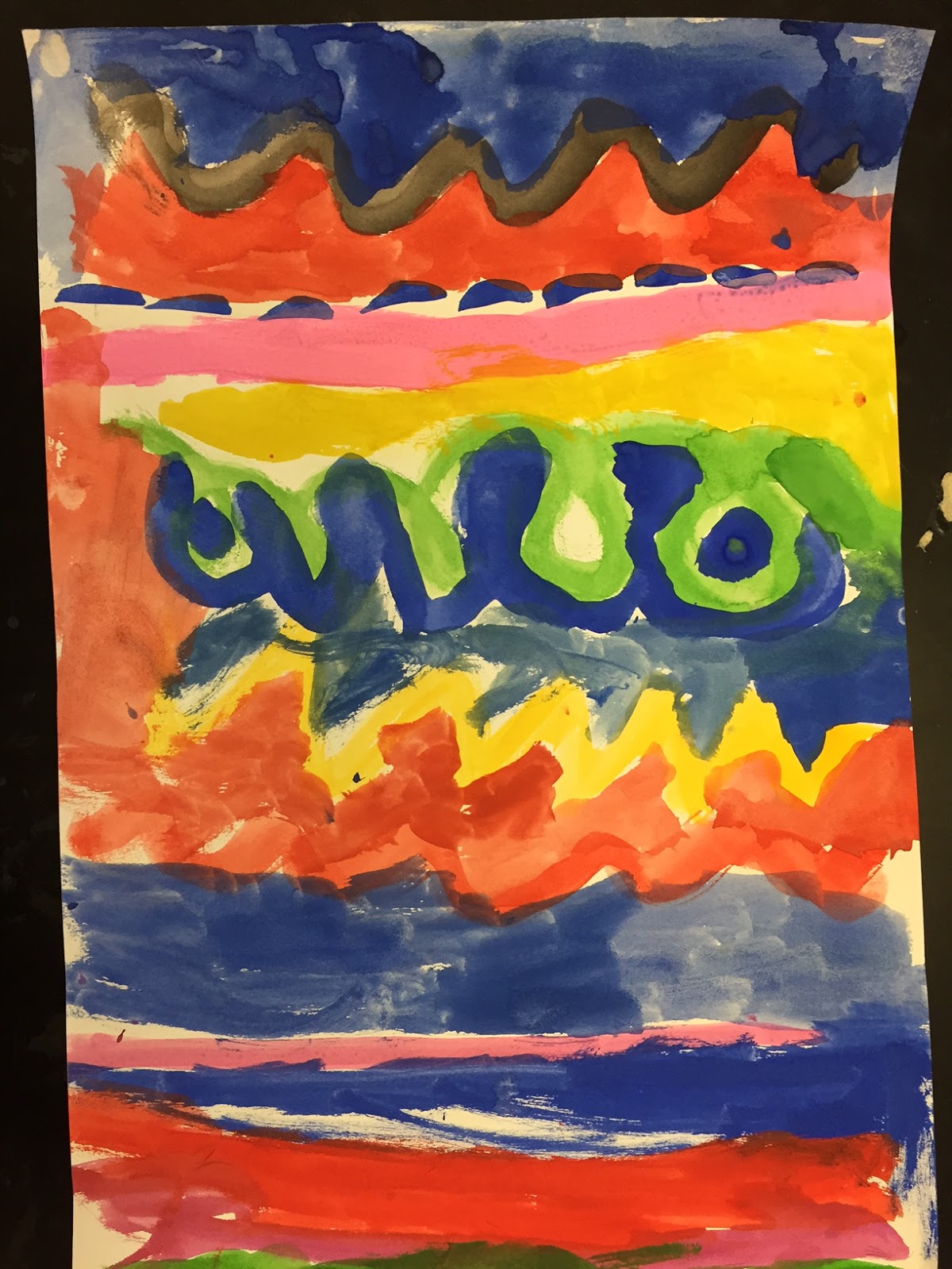 Mrs. O'Connell's Art Room Line Paintings