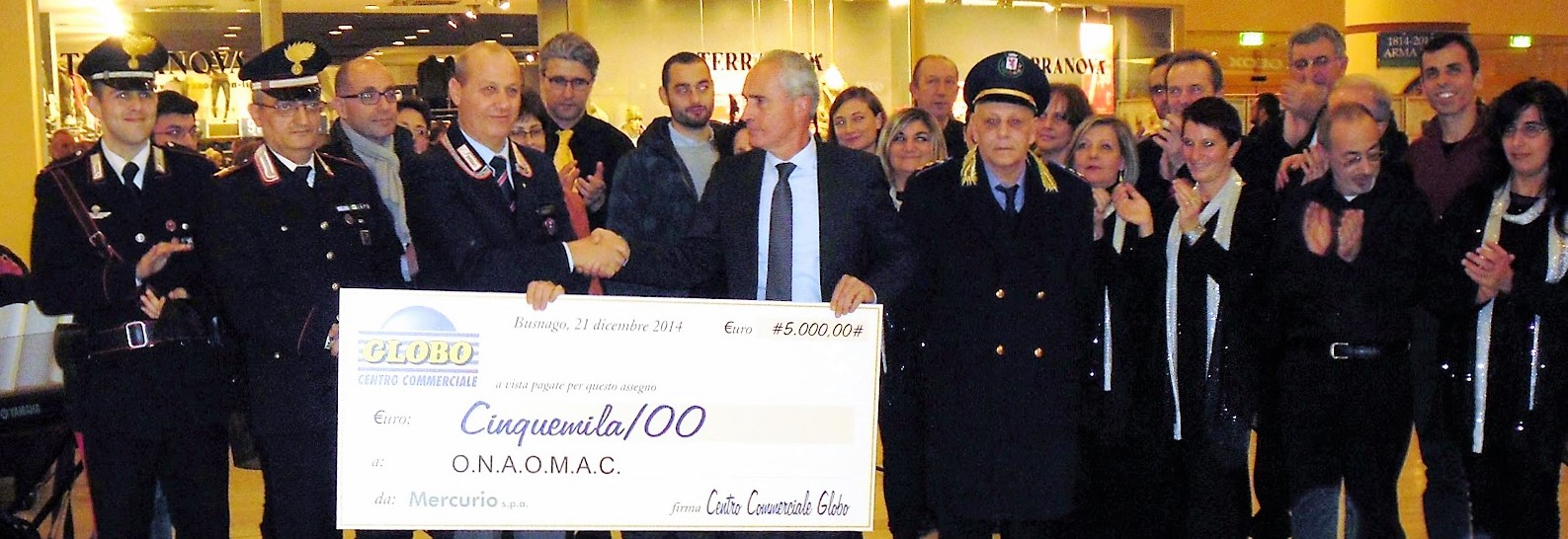 O.N.A.O.M.A.C. Roma. Beneficenza anno 2014.