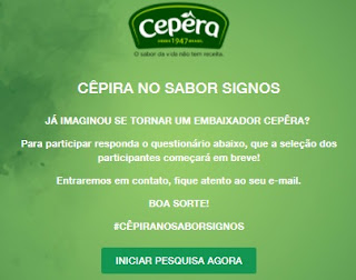 Cadastro Experimente Grátis CEPÊRA Produtos Novos 2021 - Kits