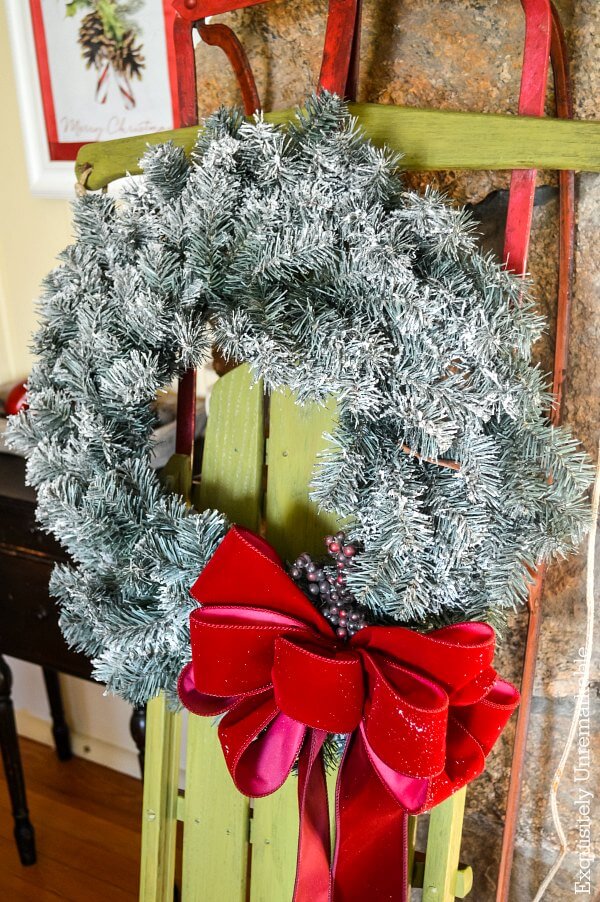 Simple Christmas Sled Makeover Simple Christmas Sled Makeover