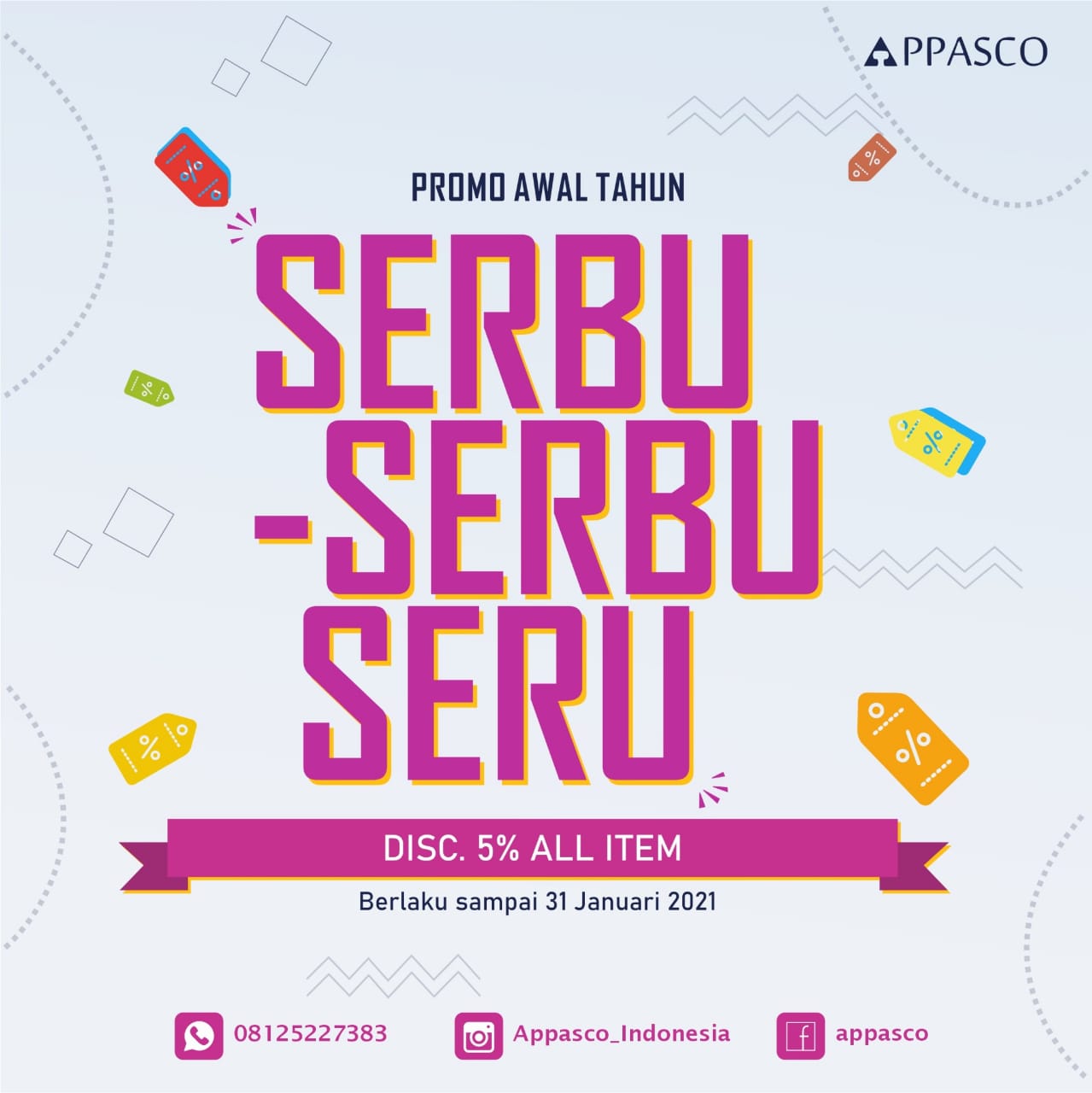 Promo Awal Tahun 2021 APPASCO Promo Awal Tahun 2021 APPASCO