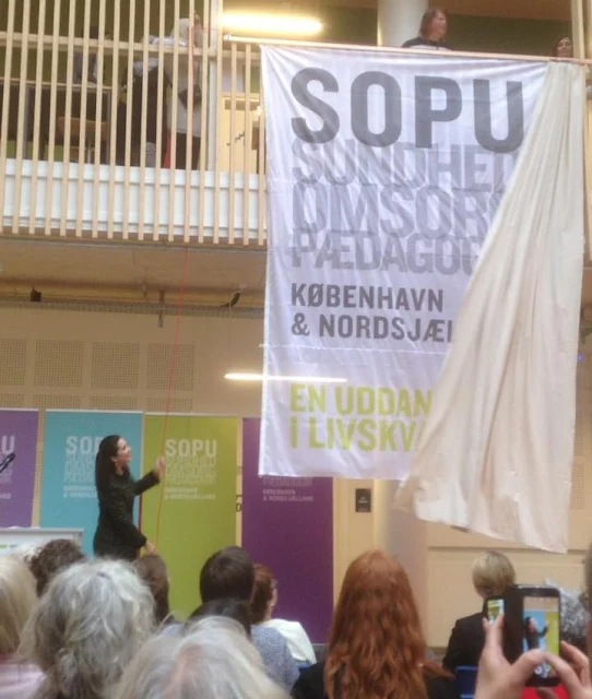 Crown Princess Mary of Denmark opened a new social and health school (Sopu-school) in Vesterbro