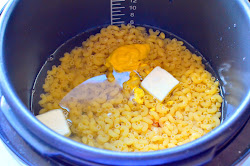 pressure macaroni cooker cheese recipe cooks dad mac electric cook ready stir ingredients rest dinner
