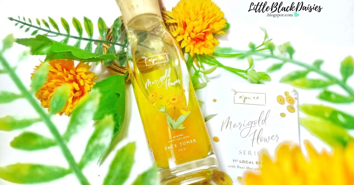N'PURE MARIGOLD FLOWER FACE TONER REVIEW Little Black Daisies