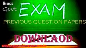 Groups Previous question papers And Old Syllabus