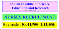 Nursing jobs in Indian Institute of Science Education and Research