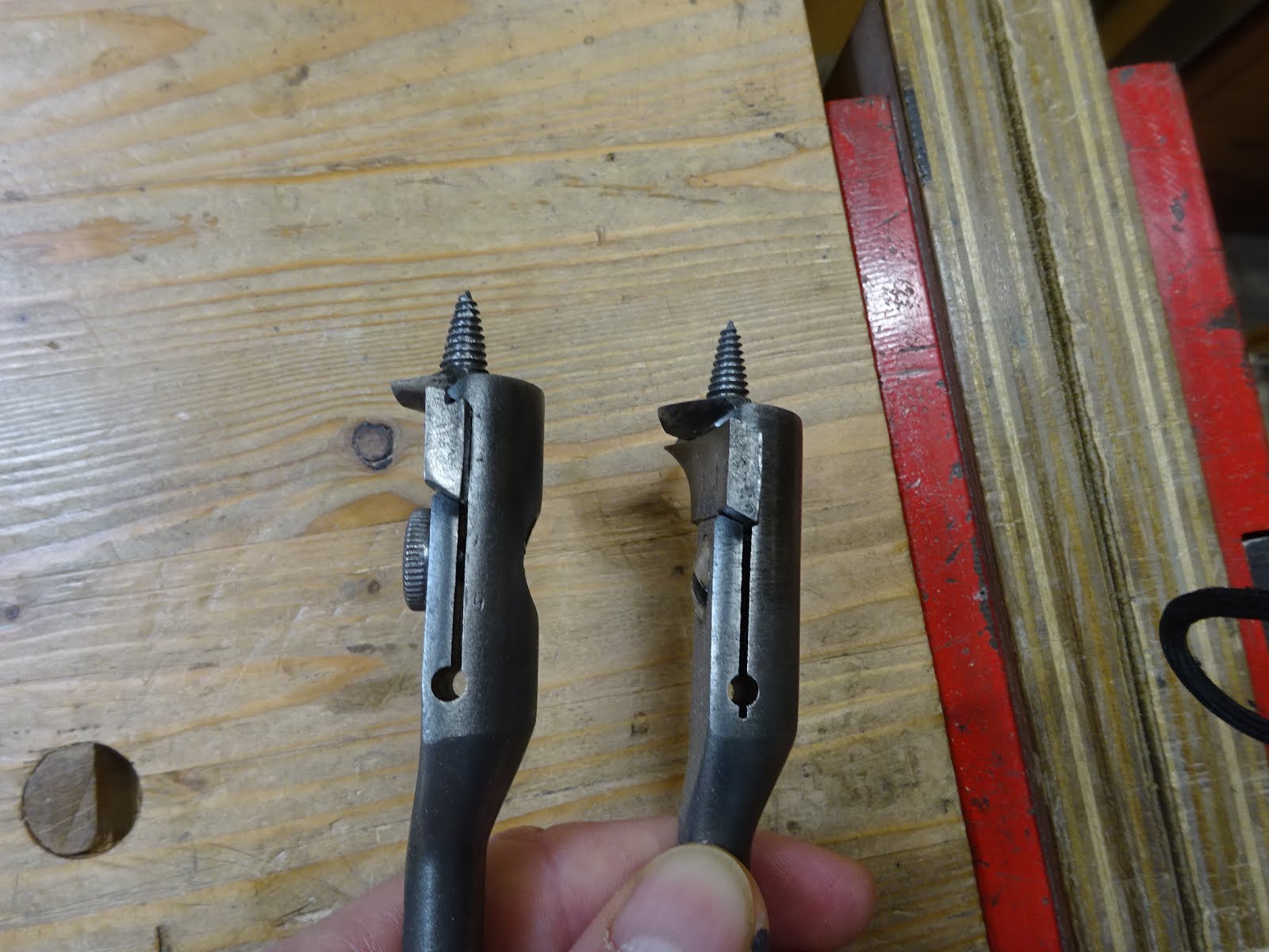 Woodworking in a Tiny Shop Garage Sale Brace and Expansion Bits