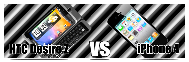 HTC Desire Z vs iPhone 4