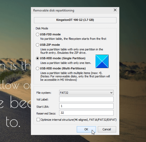 USB-drive toont de verkeerde grootte op Windows 10