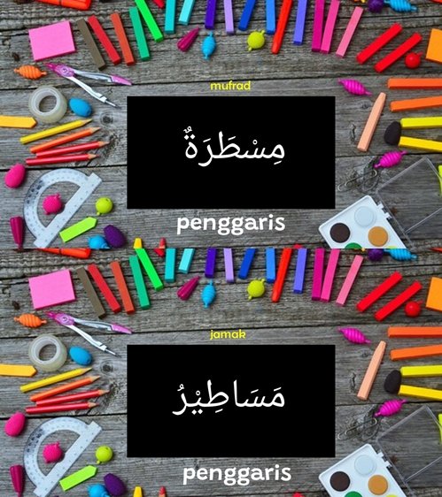 bahasa arab penggaris dalam bentuk mufrad dan jamak