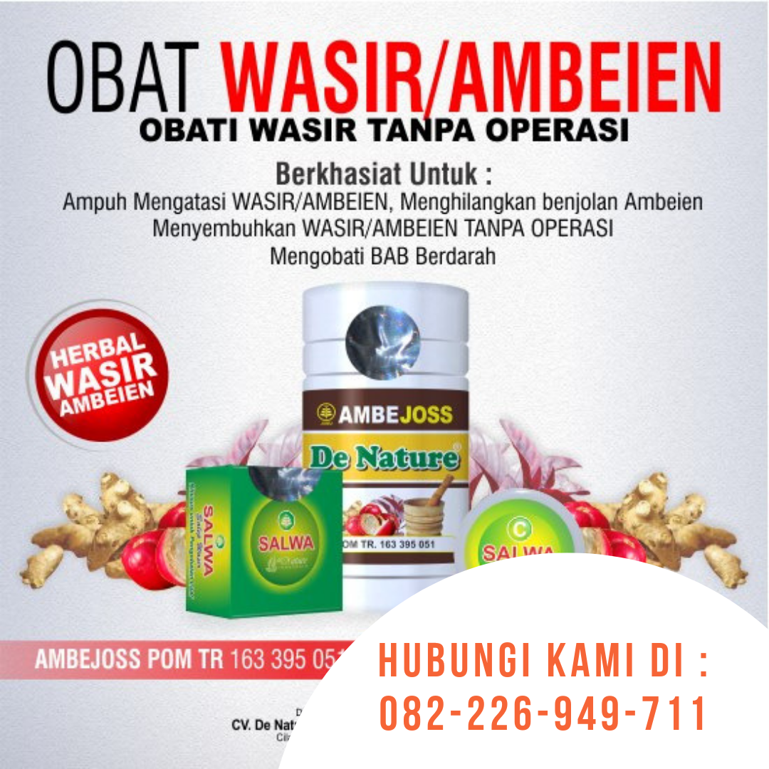 Agen De Nature Jual Ambejoss Salwa Obat Wasir Ambeien Di Jakarta Barat 082226949711