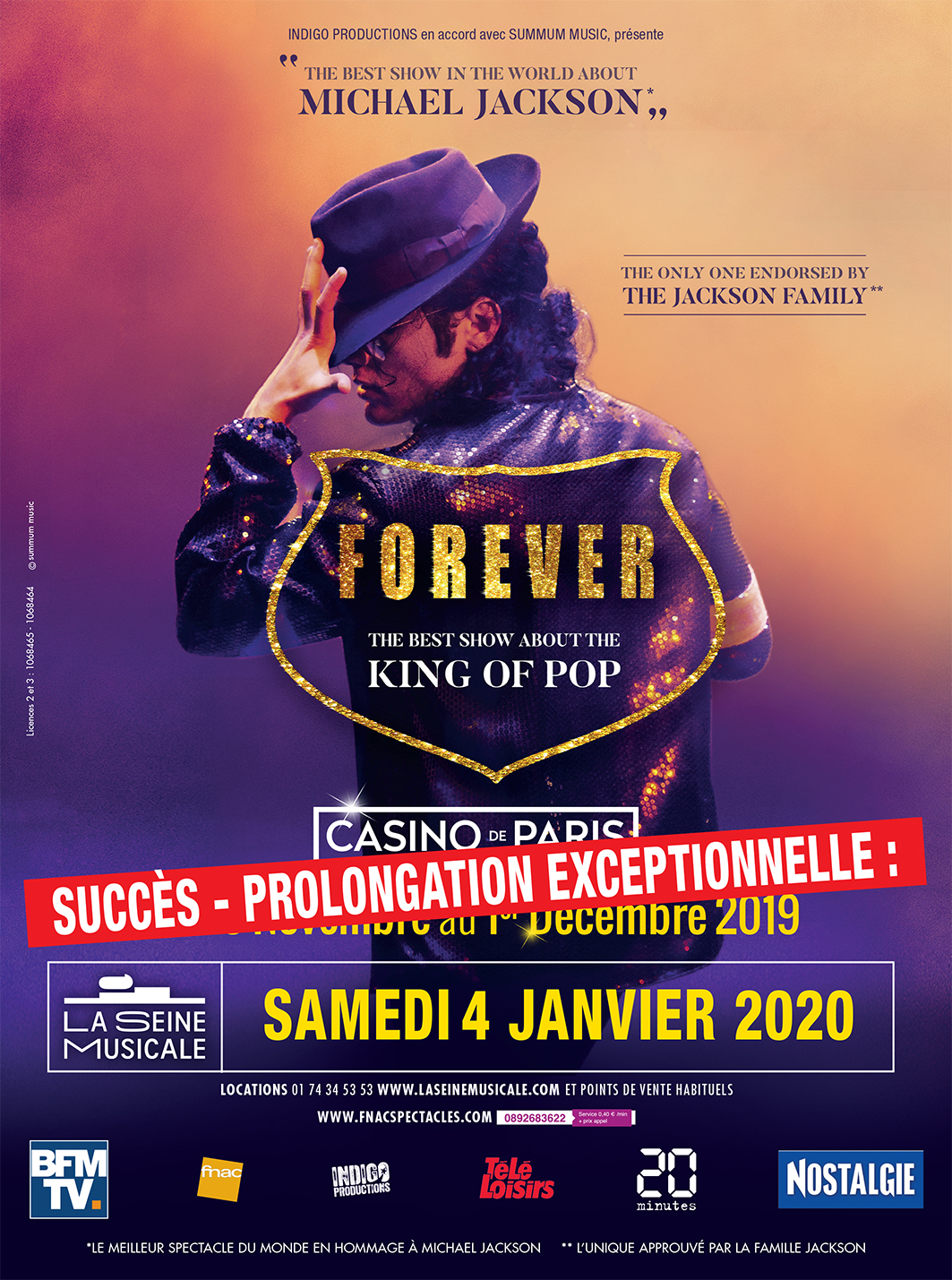 Forever, spectacle sur Michael Jackson, au Casino de Paris et en tournée en 2019 DAME SKARLETTE