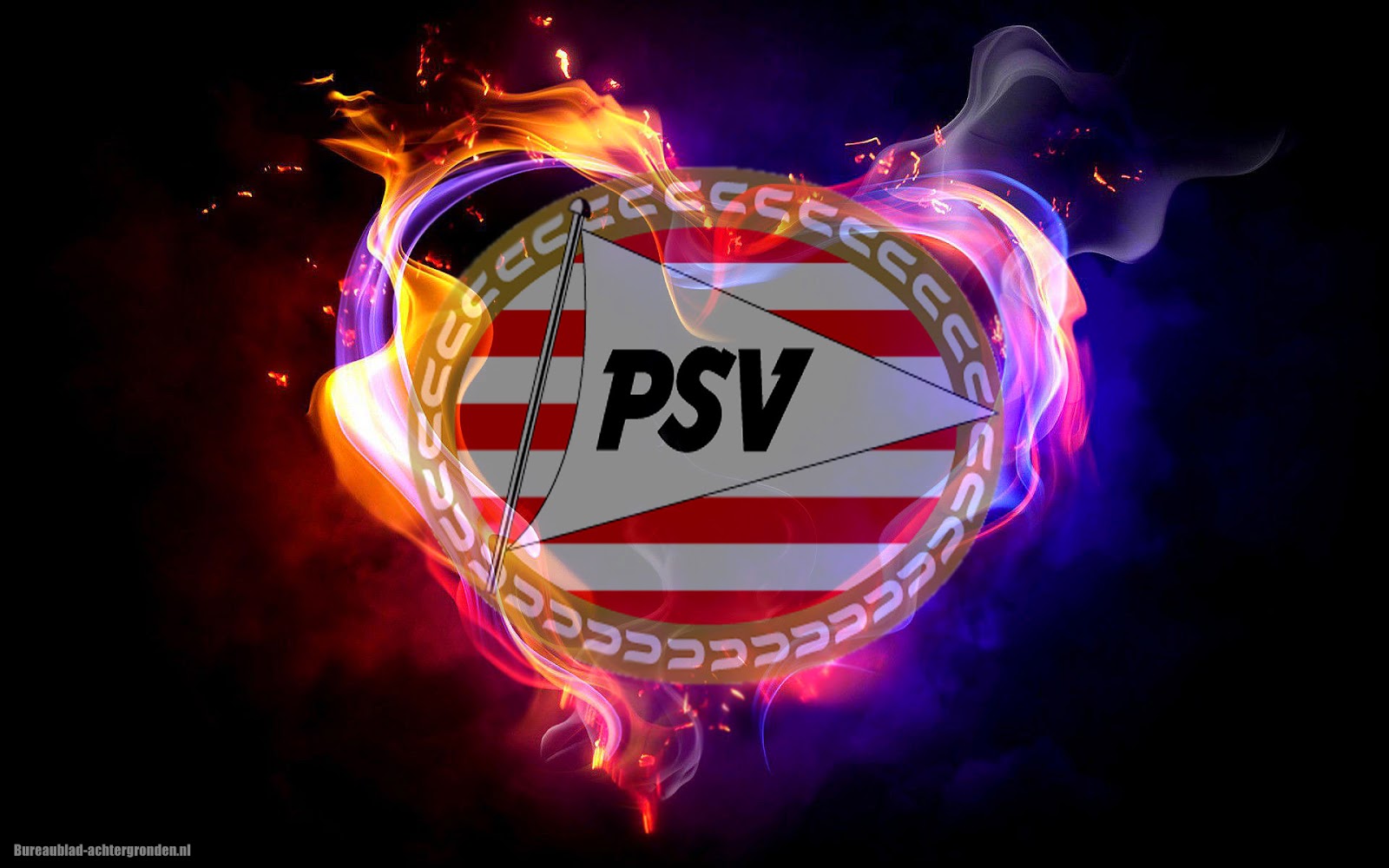 Voetbalclub PSV wallpaper met vuur | Mooie Leuke ...