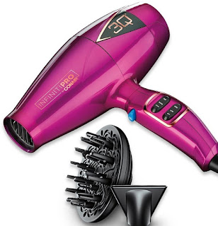 INFINITIPRO BY CONAIR 3Q Compact Electronic Hair Dryer ( Pink ) (Best Hair Dryer, Best Blow Drye)