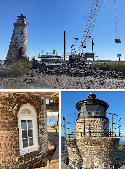 Cockspur lighthouse at Fort Pulaski emerges from scaffolding after months of preservation work. Here's what was done on beacon