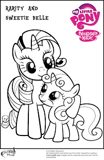 mlp rarity and sweetie belle coloring pages
