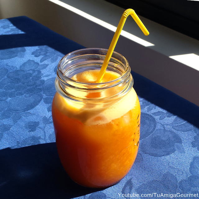 Cómo preparar jugo light de Naranja y Zanahoria. Receta sin Azúcar, solo 2 ingredientes.