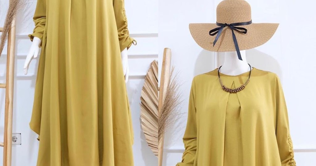 Tunik Muslimah Bahan Moscrepe I QA997 I JENIS KAIN