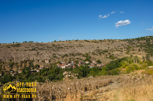 View towards Gradeshnica village, Mariovo region, Macedonia