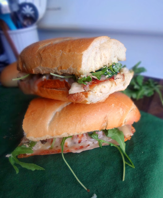 Chicken and Swiss Sandwich with Roasted Garlic Aioli for #SwissWeek