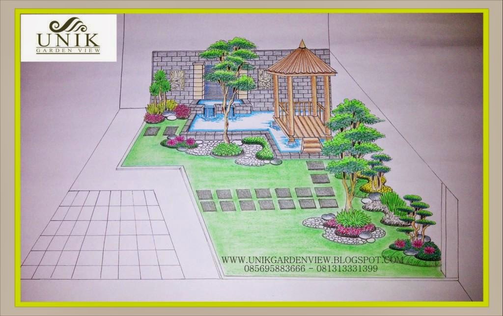 Desain Taman Tampak Atas - Hardworkingart