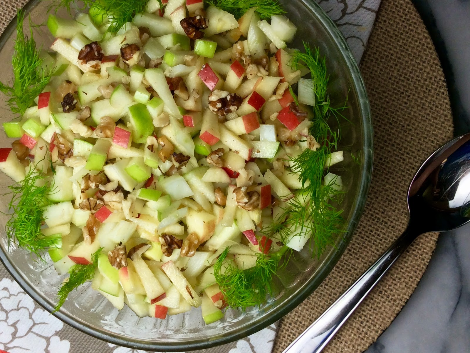 Food Fitness by Paige Apple Fennel Walnut Salad