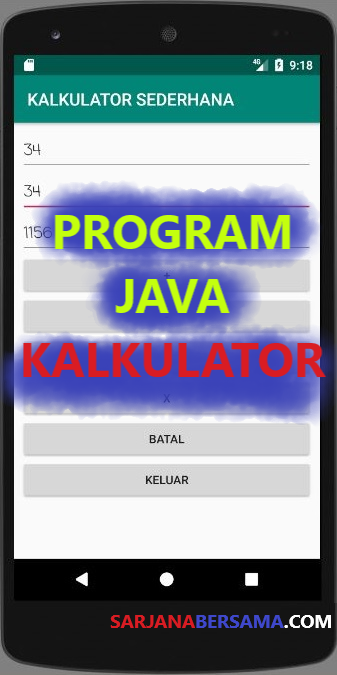 Membuat Kalkulator Sederhana Menggunakan Android Studio