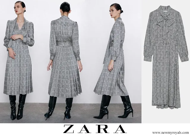 Kate Middleton wore Zara printed long sleeve dress