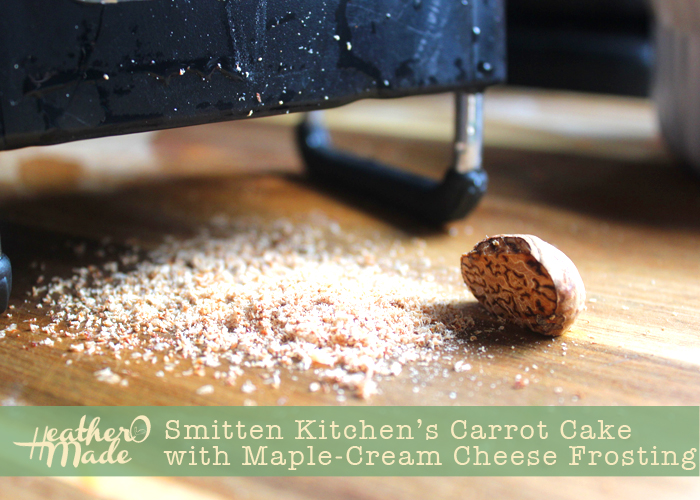 Heather O Made Smitten Kitchen's Carrot Cake with MapleCream Cheese