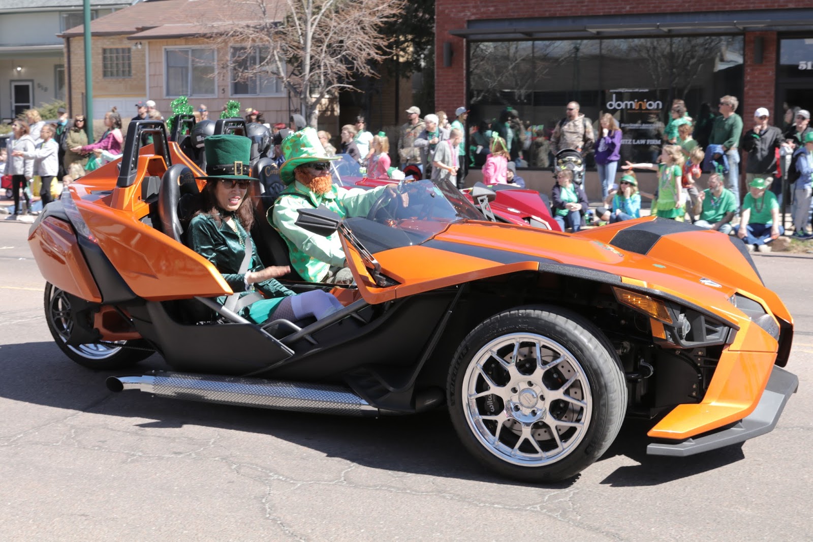 OldMotoDude Polaris Slingshots at the 2018 Colorado Springs St