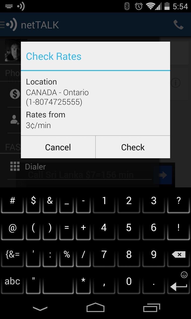 netTalk has an app for exclusively us Canadians