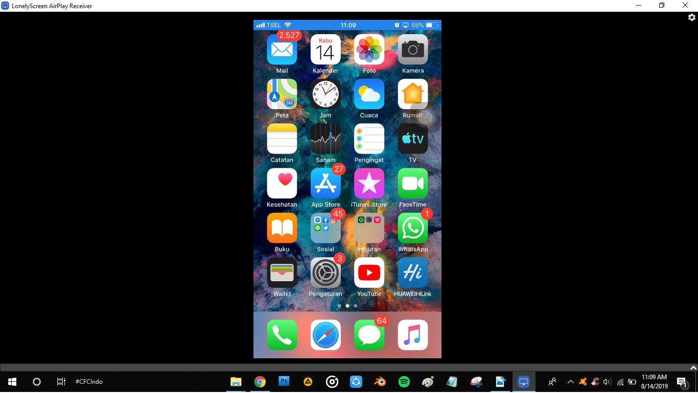 Cara Mirroring Hp iPhone ke PC/Laptop menggunakan LonelyScreen - Yasinkool