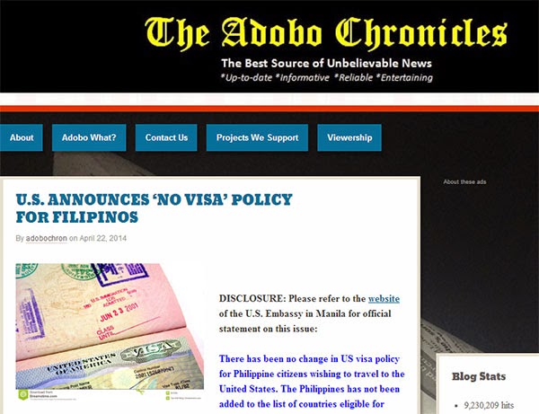 adobo chronicles us no visa policy hoax