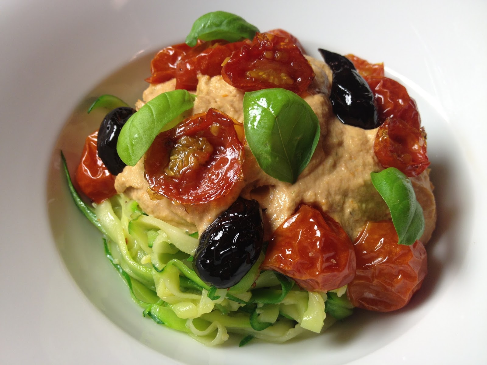 Fettucini crudivores à la sauce rosée
