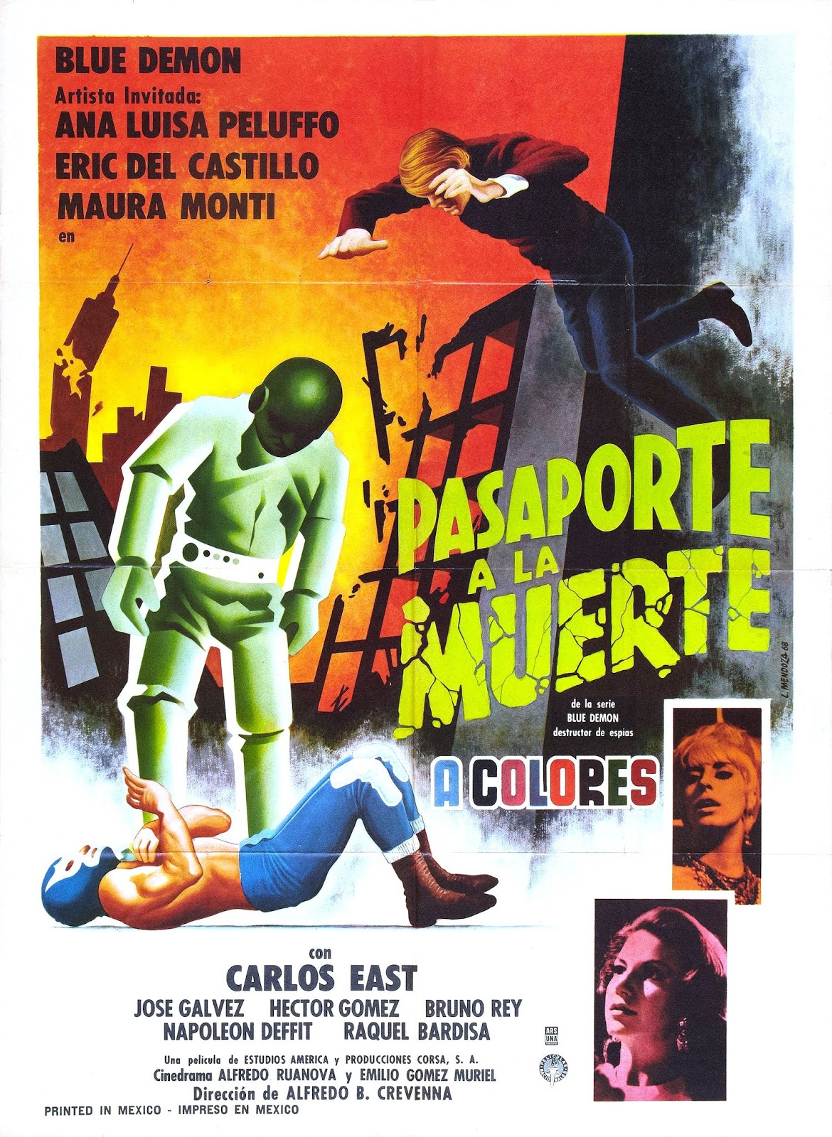 Bloody Pit of Rod Blue Demon Movie Poster Art!