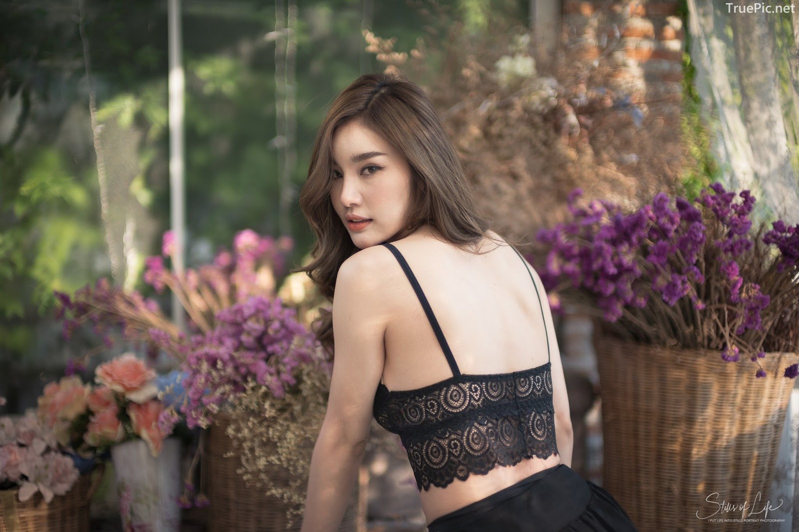 Thailand model - Jarunan Tavepanya - Charming black rose for Valentine day